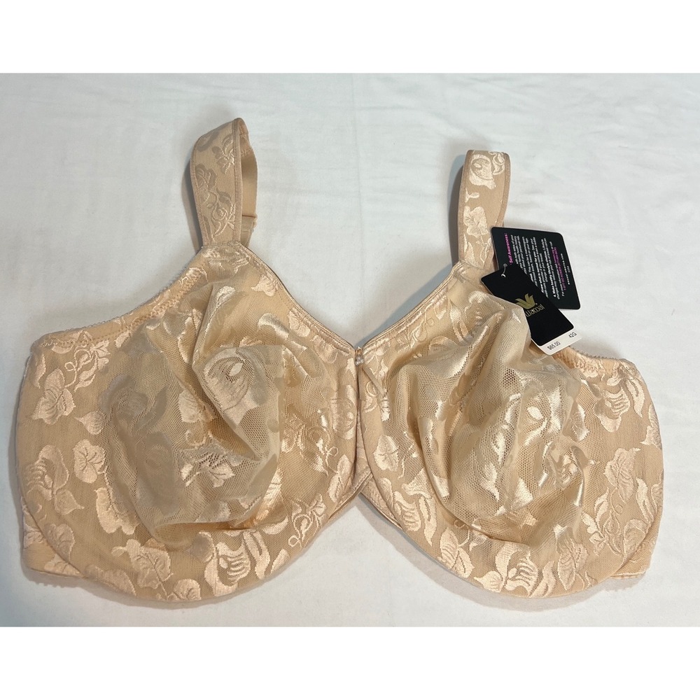 Wacoal Awareness Bra Women 42G Nude Floral Lace Underwire 85567 Support A72